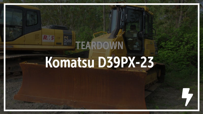 Komatsu D39PX-23 Crawler Tractor Salvaged | H&R Construction