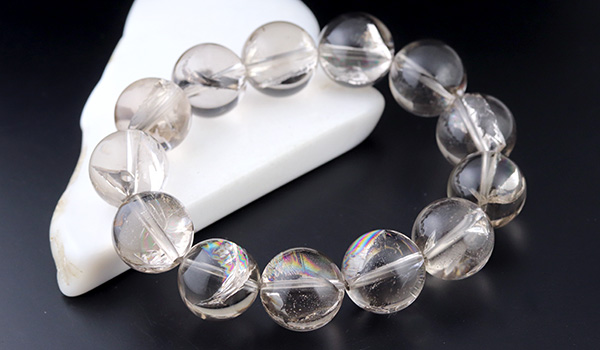 大玉ブレス（アイリススモーキークォーツ）14.5～15mm|パワーストーン