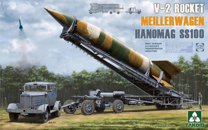 Takom Kit No. 2030 - V-2 Rocket, Meillerwagen, Hanomag SS100