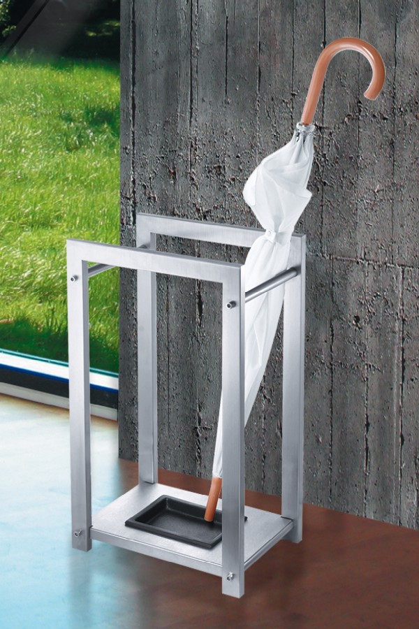 スタイリッシュなステンレス製傘たてATACIO 50455 スクエア ZACK/生活