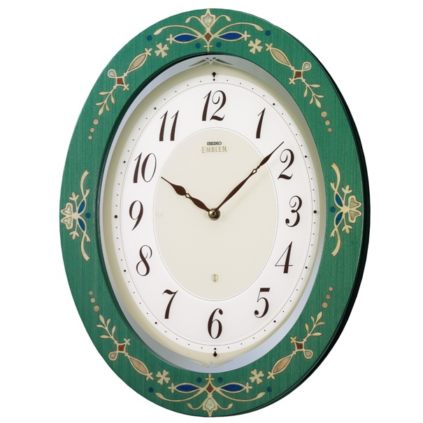 セイコーエンブレム掛け時計 SEIKO電波時計 HS537M/時計 掛け時計