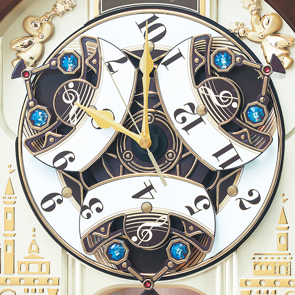 文字盤がダイナミックにパフォーマンス！からくり時計ウエーブ