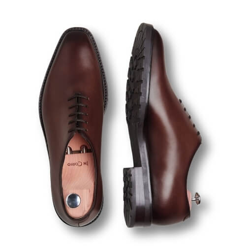 Camel Derby Brogue Shoes for Men | Rubber Sole Shoes | In Corio