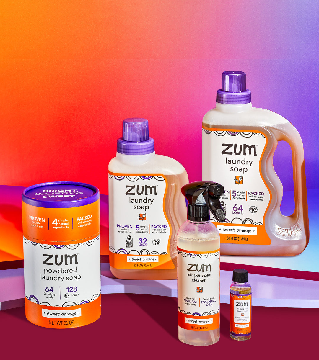 Zum Clean Laundry Soap | Sweet Orange | 64 Oz.
