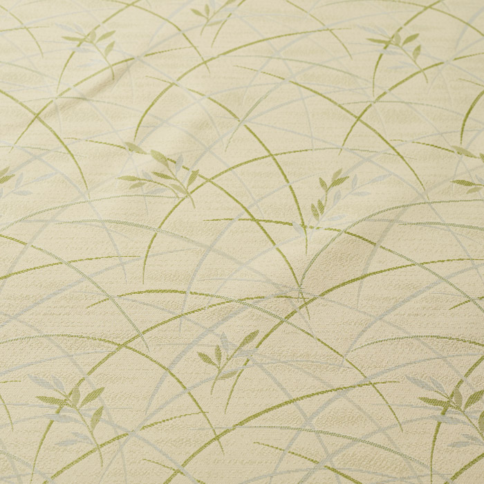 つゆ草柄を繊細に表現したやさしい色調の和風カーテン ミクサ（D-8004