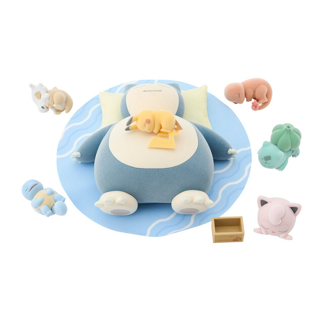 ポケモンスリープ』大きなカビゴンが、すやすやピカチュウやヒトカゲを