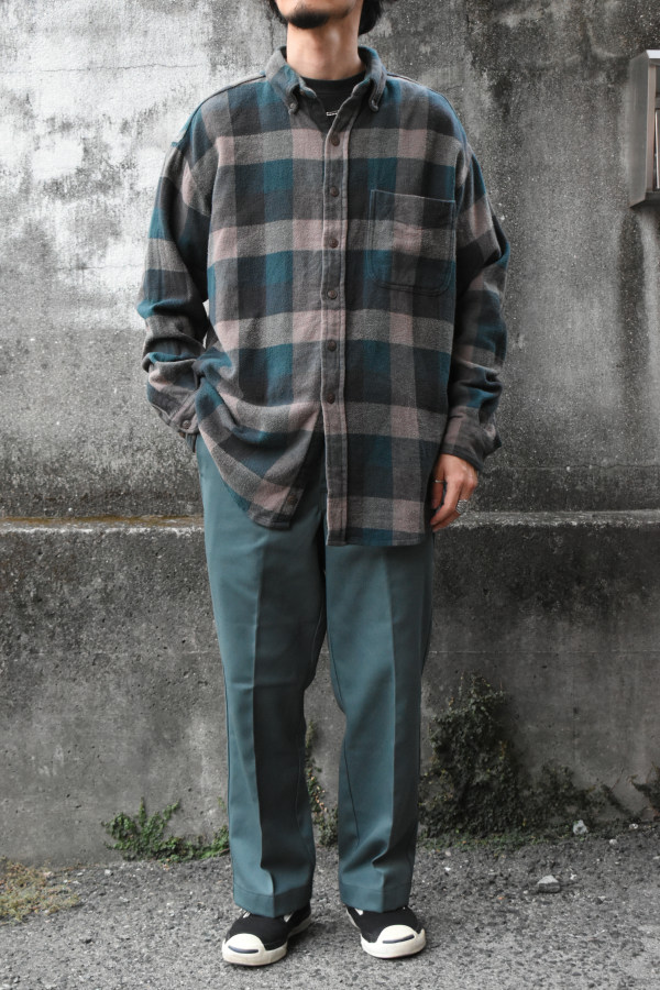 90's ST JOHN'S BAY check flannel shirt