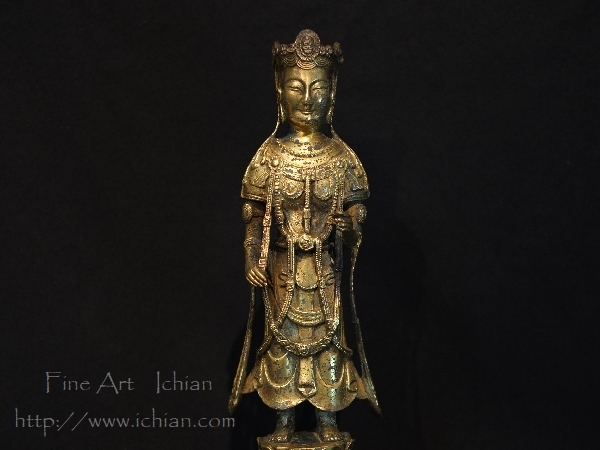 朝鮮・三国時代「南無観世音菩像」高句麗・新羅・百済・天平・古銅