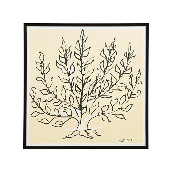 定番品】 アンリ・マティス 「低木」ブラックフレーム｜ポスター｜IDEE