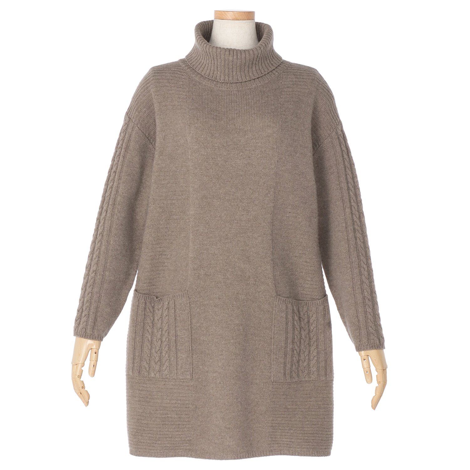 カシミヤ混オフタートルチュニック 『着心地のいい服』通販ショップ