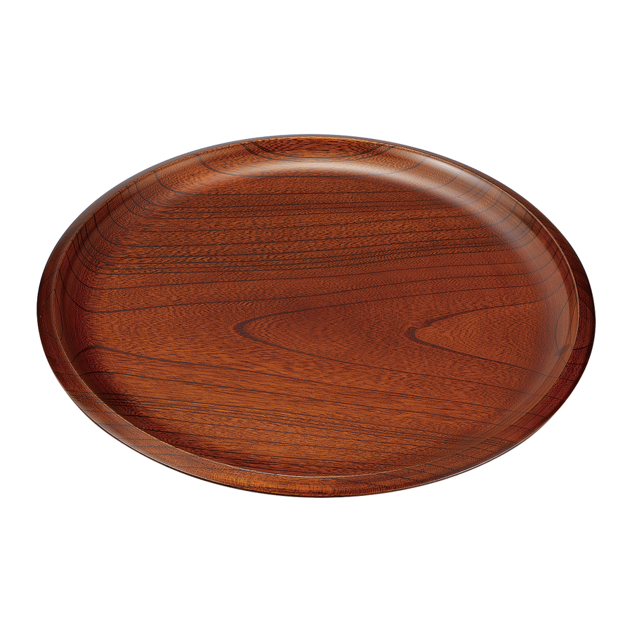 丸盆 10.0 平安 木製 漆塗り FC17-11 漆器の井助