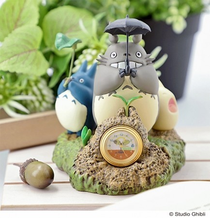 360度ジブリの世界」ミニ置時計 第1弾は「トトロ」「魔女の宅急便