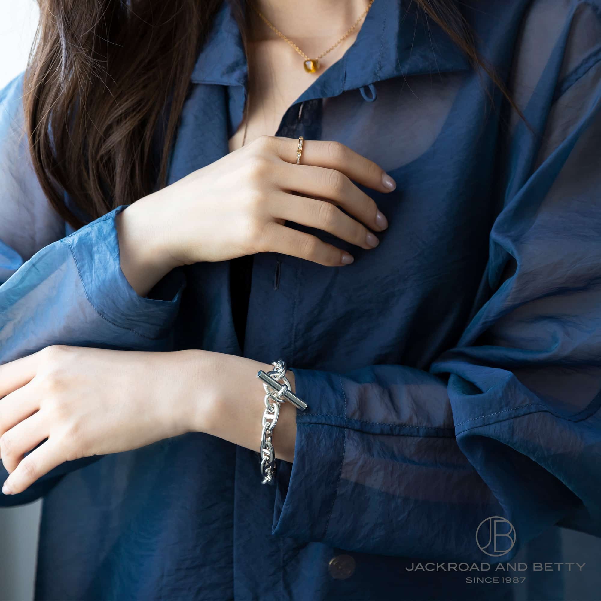 シェーヌ・ダンクル ブレスレット MM 15コマ[H101994B 015] Chaine d