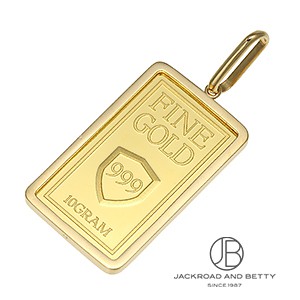 K24 インゴット 10g ペンダントトップ[] K24Fine Gold Ingot 10g