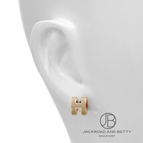 ポップH ミニ ピアス マロングラッセ ベージュ[H608002FO 55] Pop H