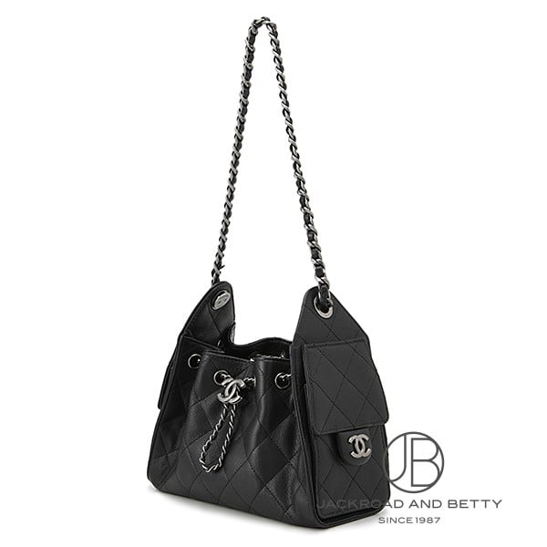 CHANEL 25 ミニ ハンドバッグ ブラック 黒[AS5631 B22713 94305