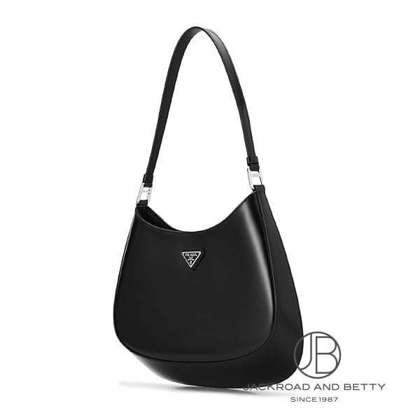 クレオ ブラッシュドレザー ショルダーバッグ ブラック 黒[1BC499 ZO6