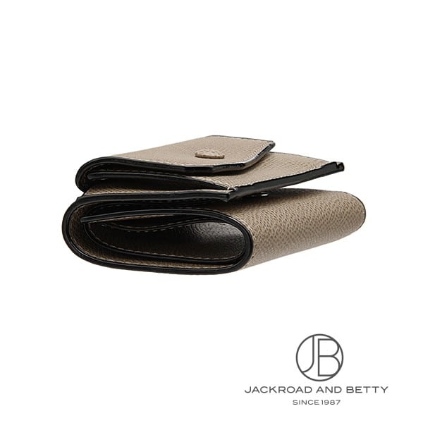 コンパクト パース 三つ折り財布 オイスターグレー