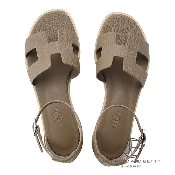 サンダル サントリーニ エトゥープ ベージュ 36.5[H182138Z] Sandals