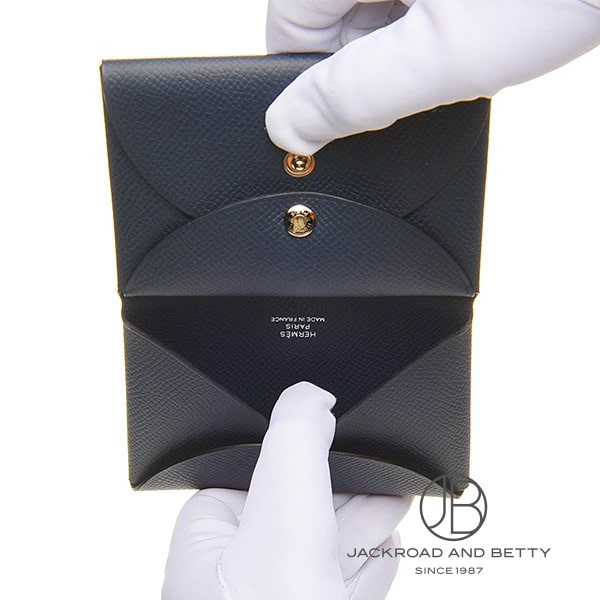 カルヴィ デュオ カードケース ブルーインディゴ ネイビー 紺