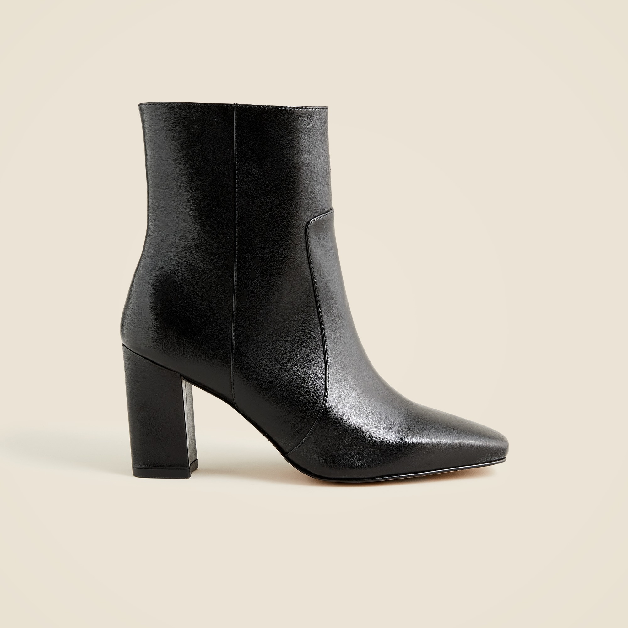 Almond-toe Ankle Boots In Leather For Women | J.Crew