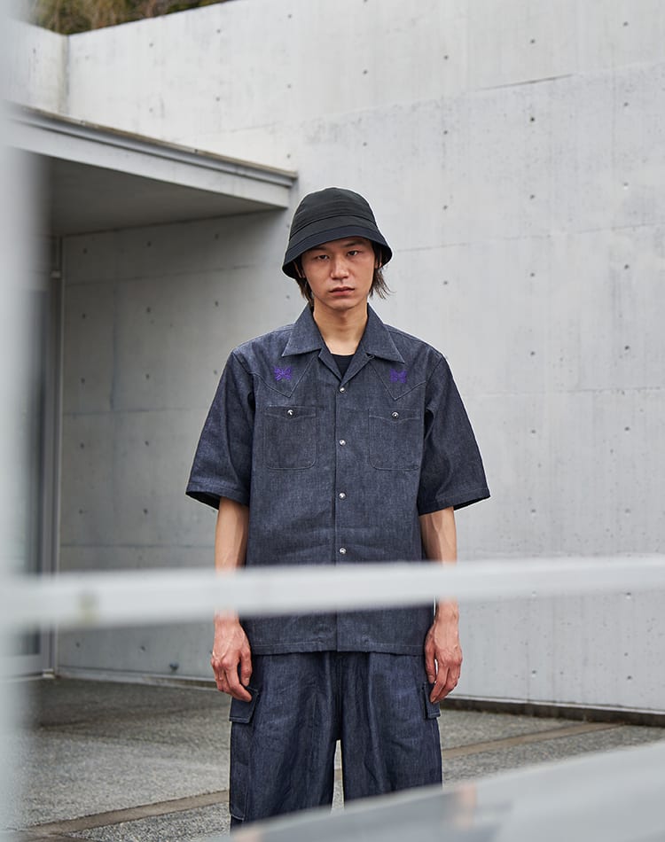 NEEDLES(ニードルズ) 24SS別注ヒザデルパンツ & カウボーイシャツを4