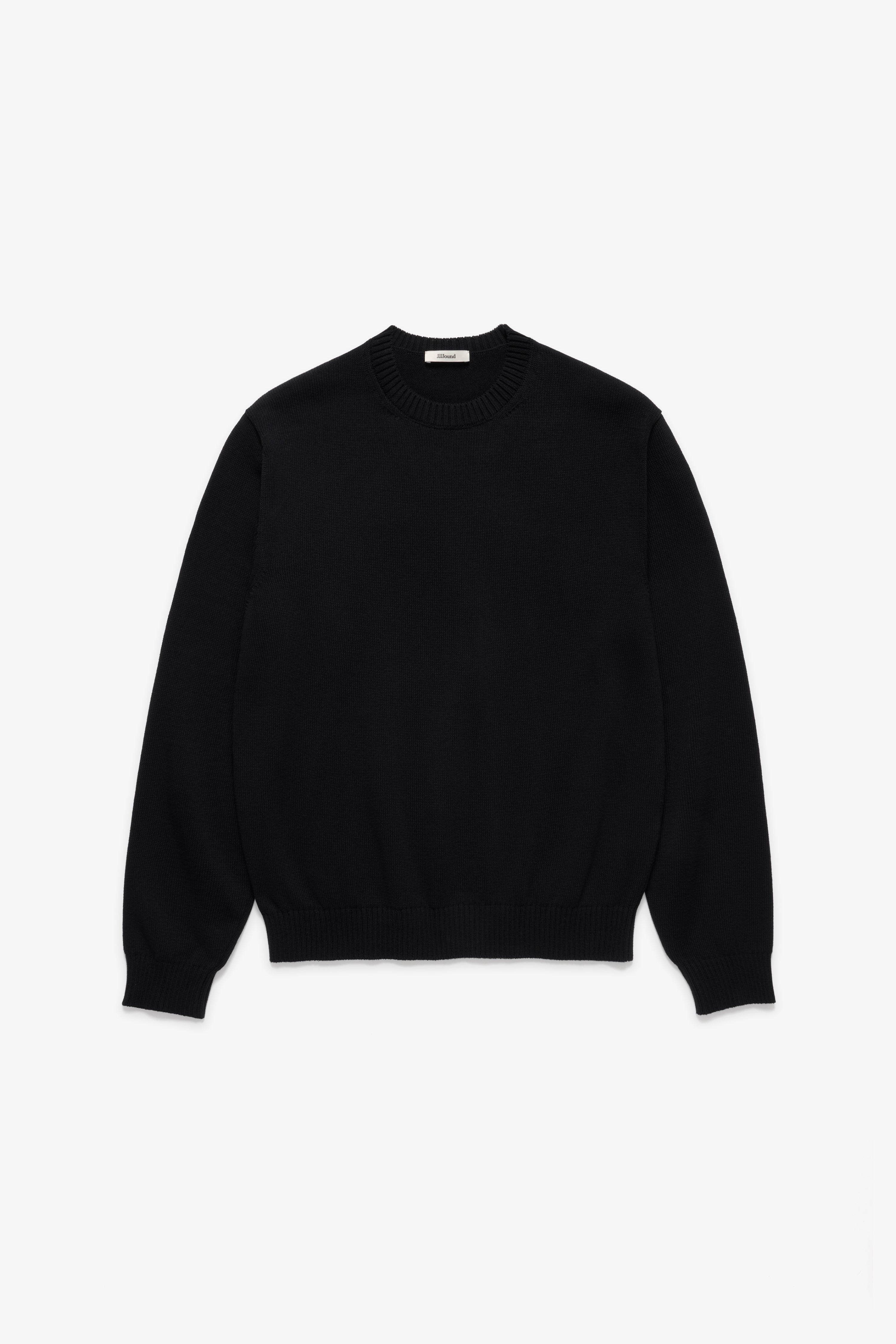 Knit Cotton Crewneck - Black – JJJJound