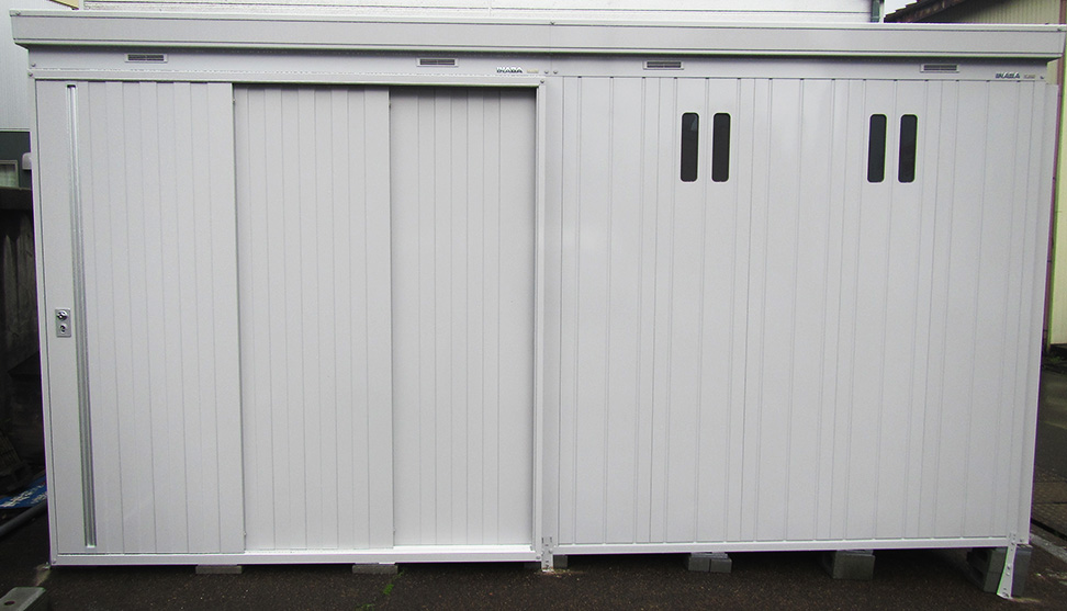 イナバ物置ネクスタ大型NXN-98H（多雪地型）扉色MG【2018組立032