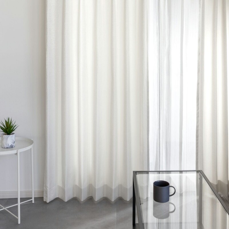 ブロンテ カーテン JE-86009 ホワイト ｜ジャストカーテン