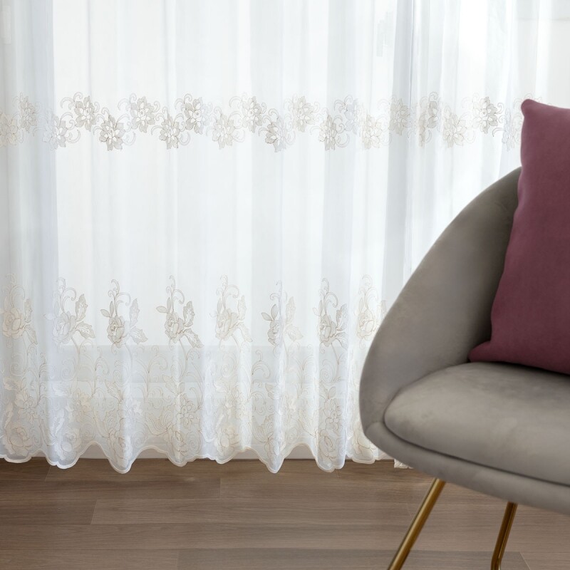 コーデリア レースカーテン JE-92880 ベージュ ｜ジャストカーテン