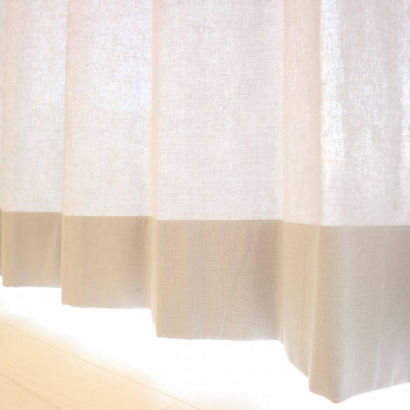 ナチュラルアース カーテン JF-14066 フォグブルー ｜ジャストカーテン