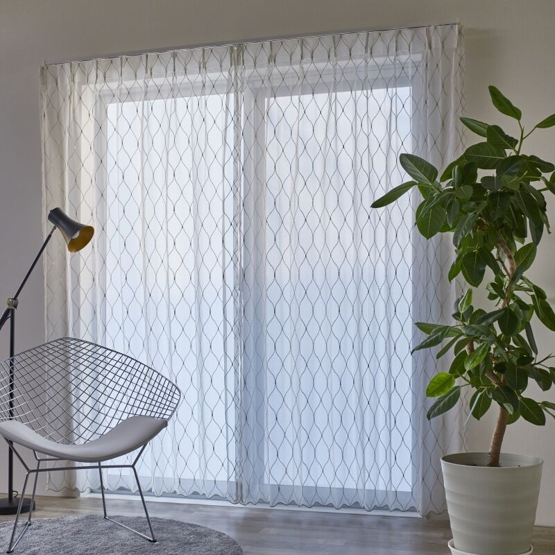 ぴょんこ レースカーテン エダ 8枚 ぴょんこ レースカーテン エダ 8枚