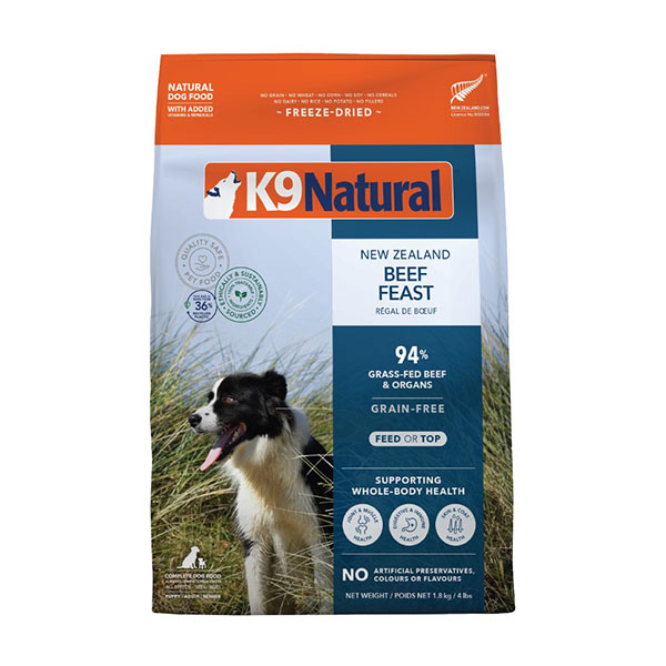 K9ビーフ・フィースト｜ドッグフード｜K9ナチュラル公式通販サイト