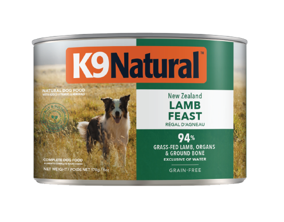 K9ラム＆キングサーモン・フィースト 170g｜ドッグフード｜K9