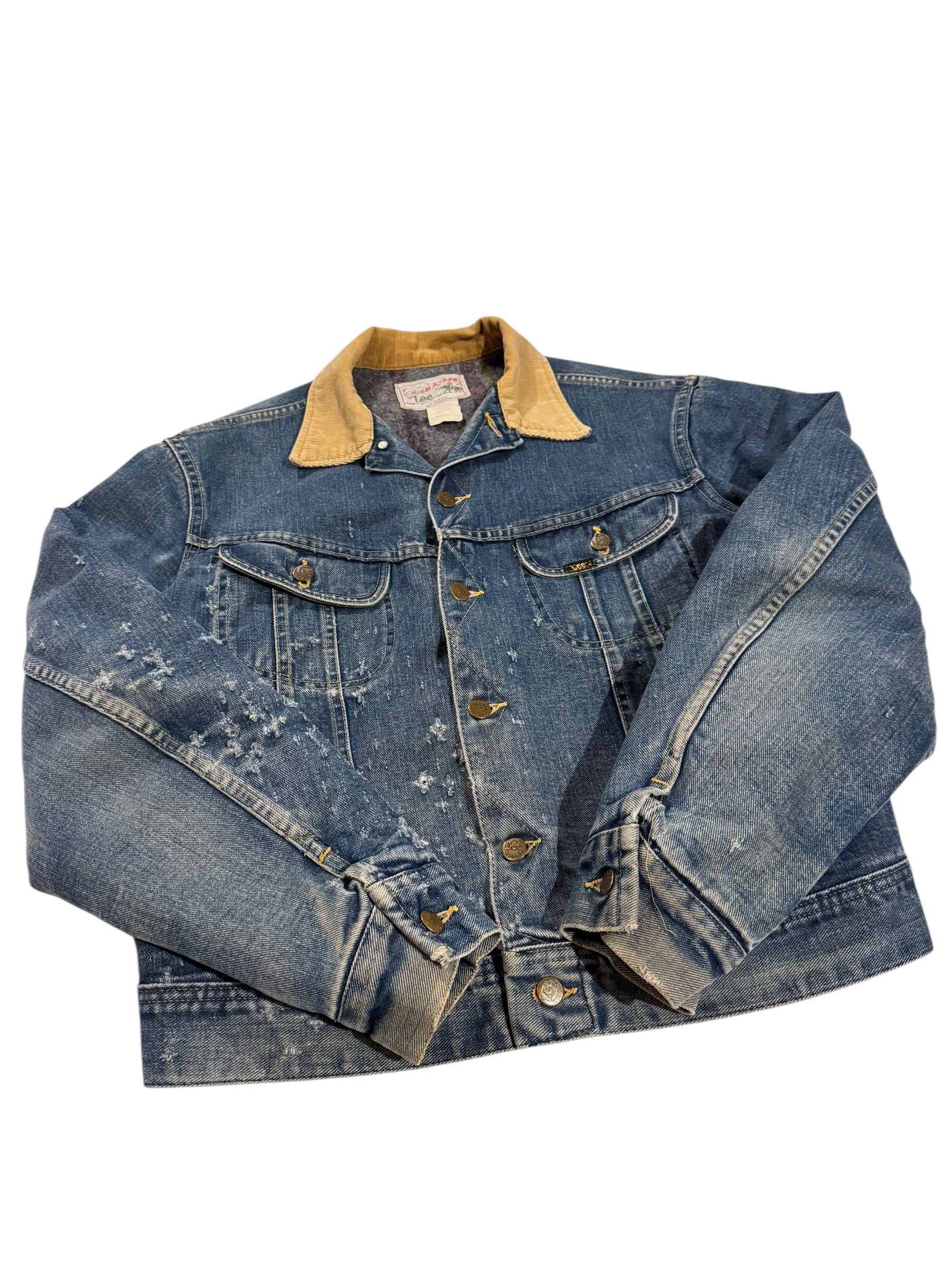 Vintage 1970s Lee Storm Rider Denim Lined Jacket - L – OMNES