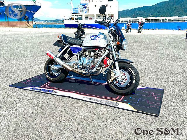 レーシングフロアマット バイクマット 210cm x 80cm メンテナンス