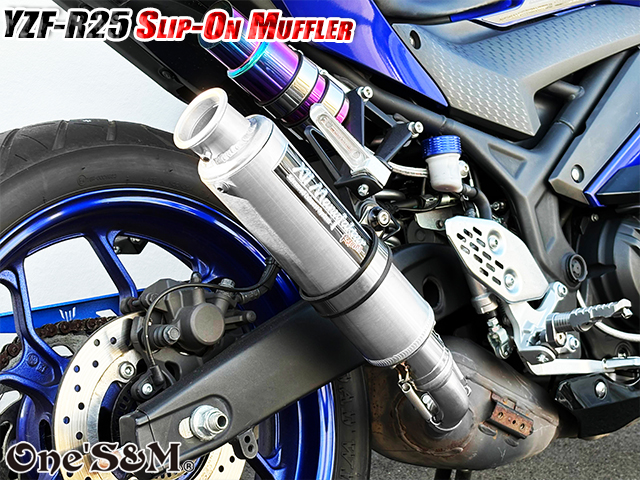 NEW YZF-R25 MT25 MT03用 ワンズ管 スリップオンマフラーセット 純正
