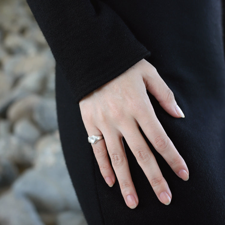 ハートシグネットリング SV