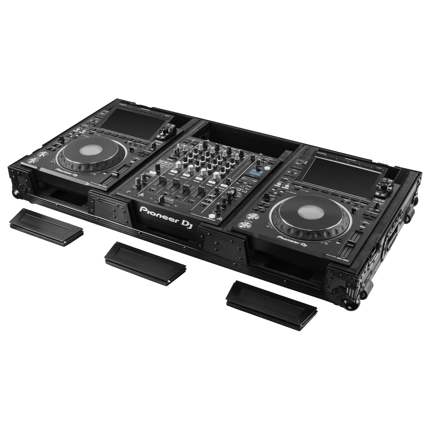 Extra Deep Black DJ Coffin Case for 12