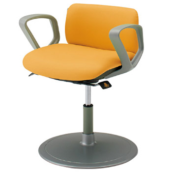 LT92AA-PB27 オカムラ 患者チェア 肘付 丸ベース 回転ロック