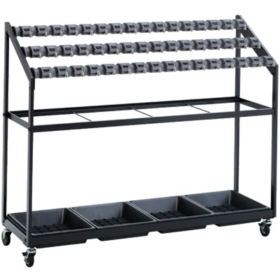UB-270-048-0 テラモト 傘立て カードロック式 II 組立タイプ 48本立の