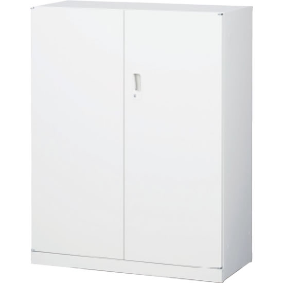 ANW-34H 生興 スチール両開き書庫 下置用 ホワイト 幅880×奥行400×高さ