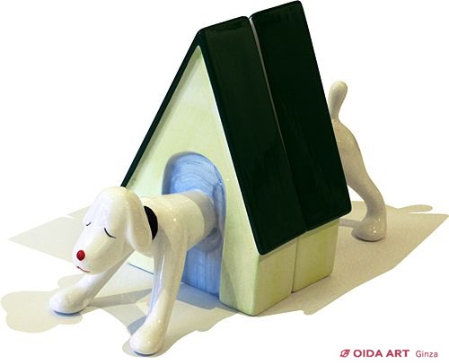 奈良美智 PUPPY BOOKEND | 絵画など美術品の販売と買取 | 東京・銀座