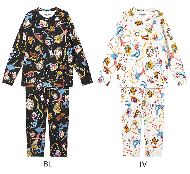 UDW400｜ワコール ツモリチサト スリープ 綿混 吸湿発熱 パジャマ 上下