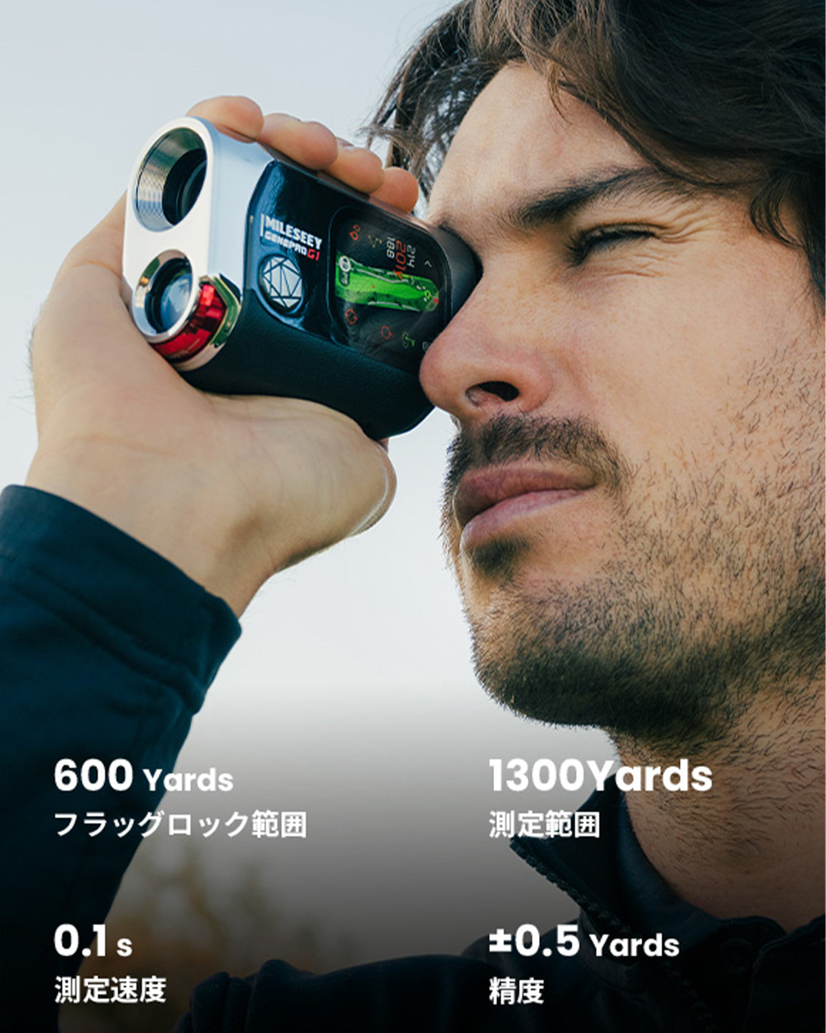 MILESEEY マイルシー] GPS搭載 レーザー距離計 GENE PRO G1 AMOLED