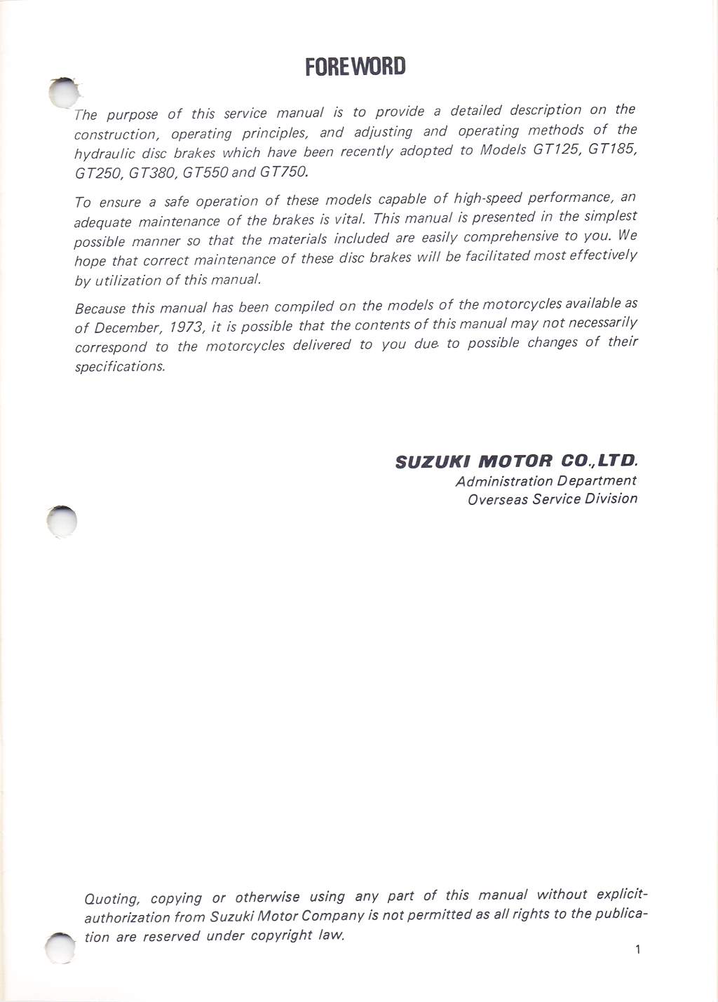 Suzuki Disc Manual