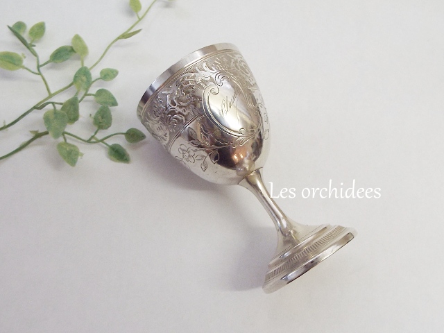 フランス アンティーク 純銀 ゴブレット ・ エッグカップ comperat