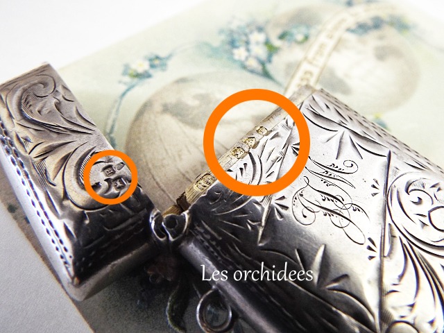 英国アンティーク スターリングシルバー マッチケース