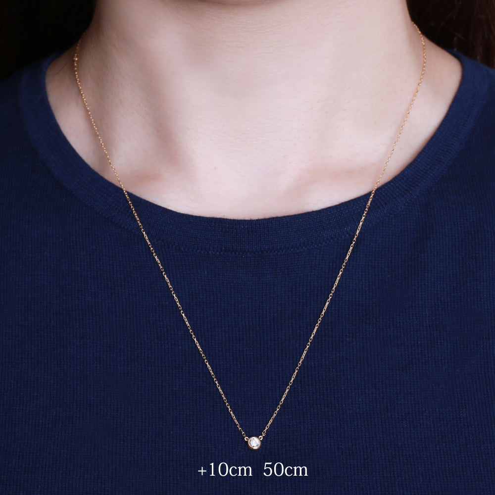 K18/Pt「スライドアジャスターチェーン」10cm｜【オレフィーチェ】Orefice