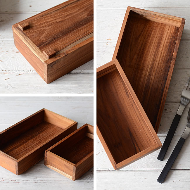 チーク カトラリーケース ナチュラルインテリア 生活雑貨の通信販売